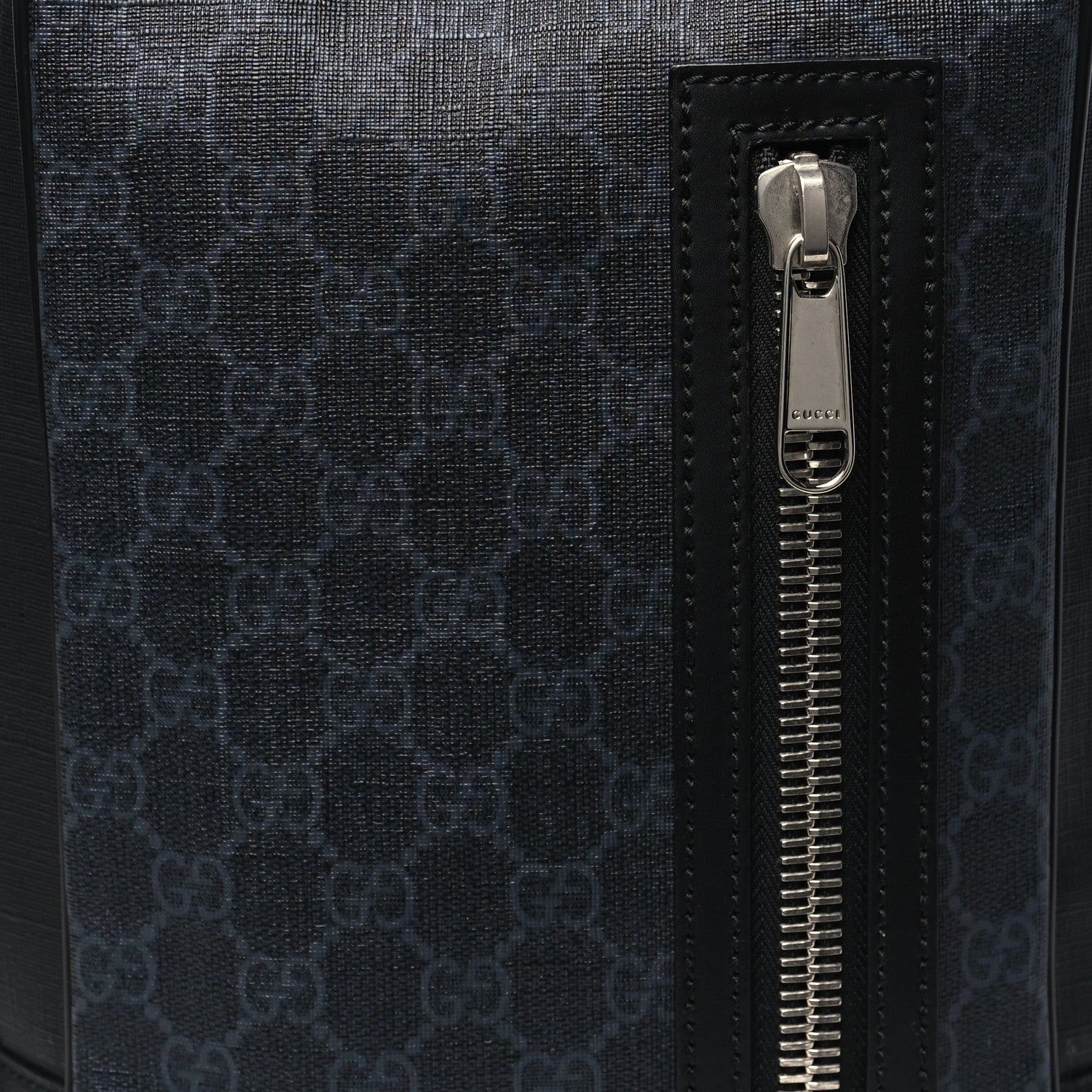 Gucci GG Supreme Monogram Web Belt Bag Black Grey 8 of 10