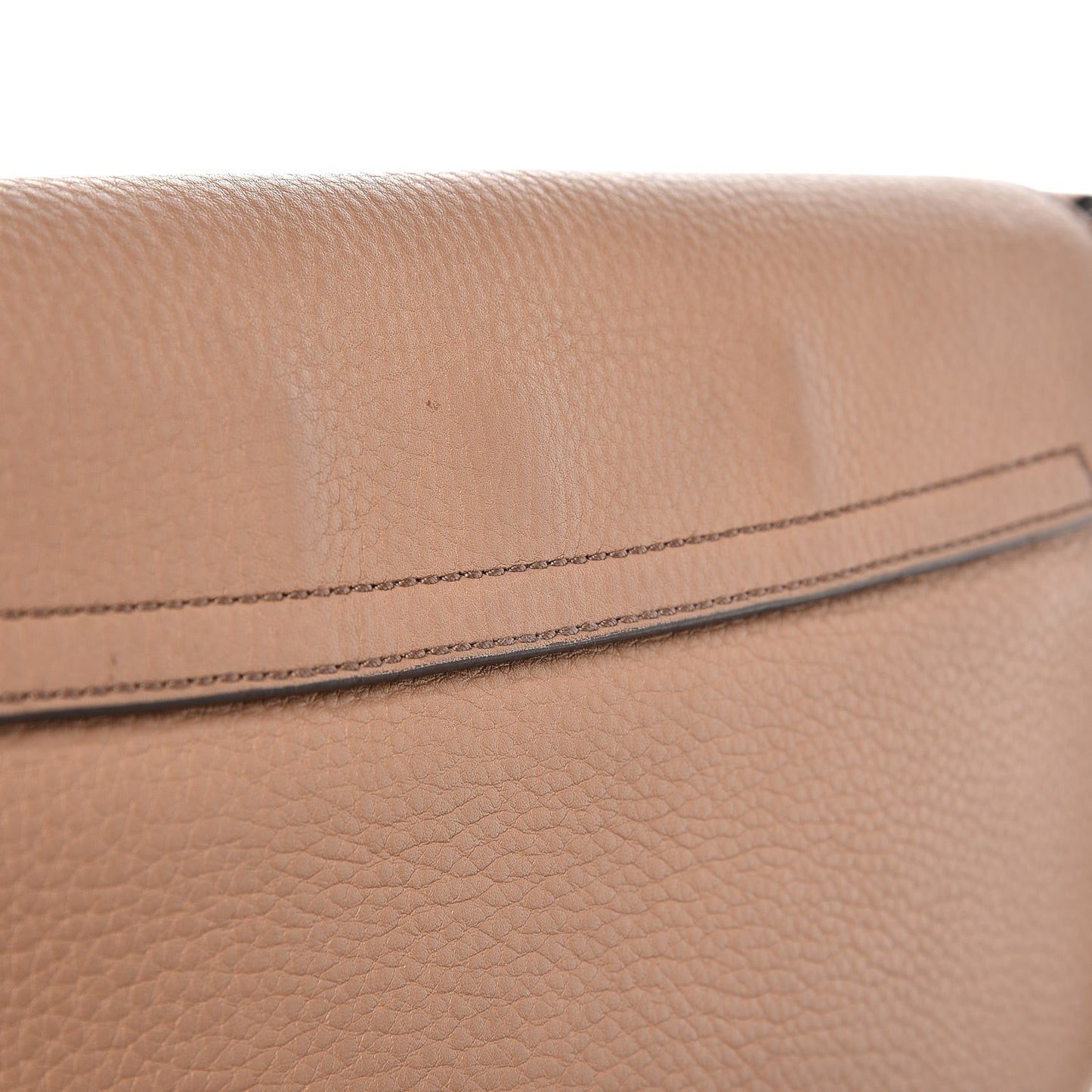 Pebbled Calfskin Medium Soho Flap Crossbody Camelia