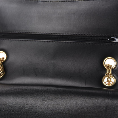 Chanel Calfskin Crocodile Embossed Graffiti 2.55 Cocodile Reissue 225 Flap Black Gold 8 of 13