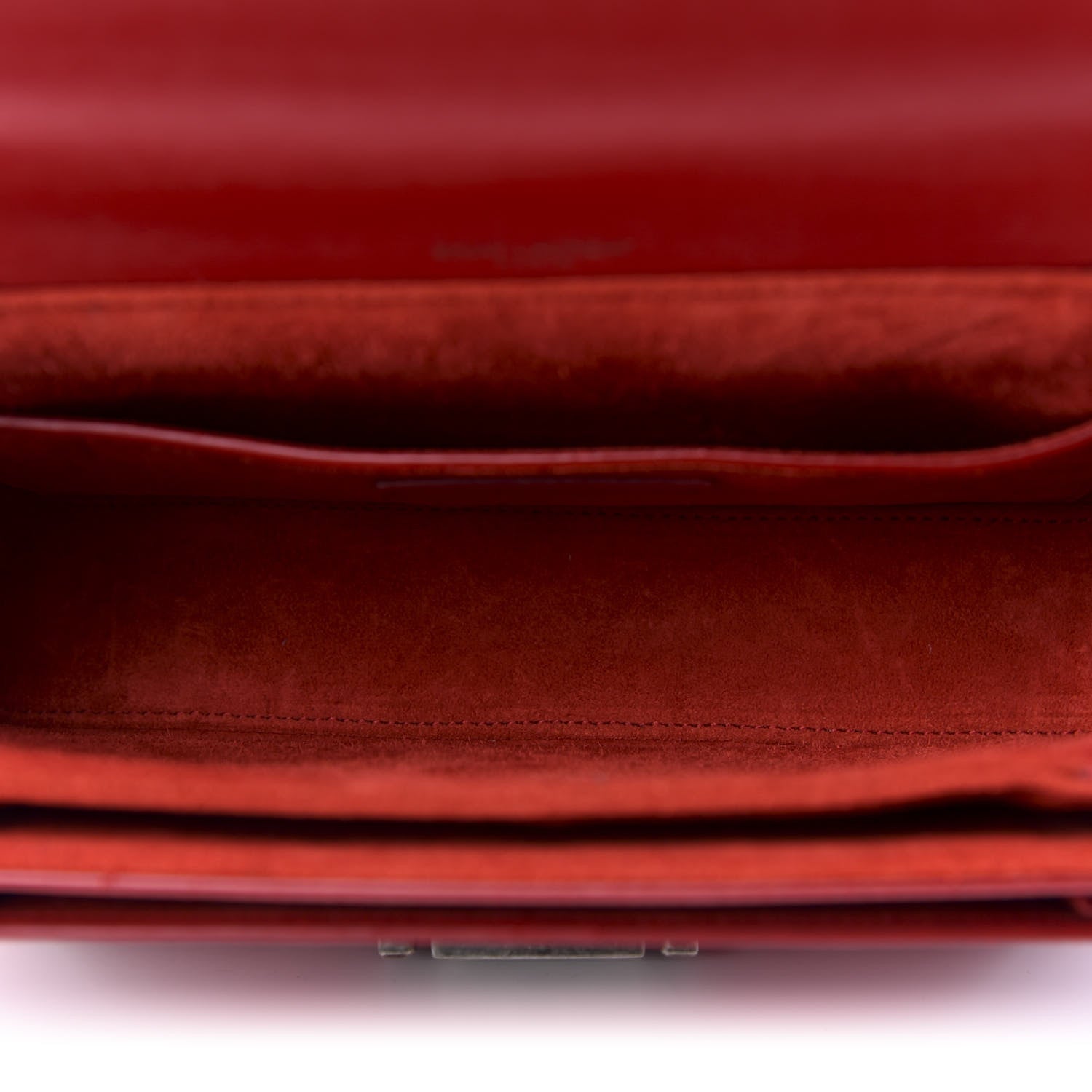 Saint Laurent Calfskin Medium Bellechasse Satchel Red 6 of 10