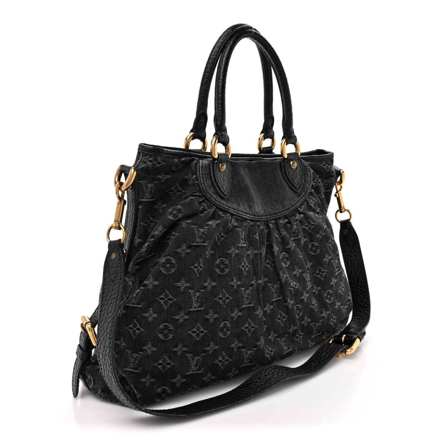 Louis Vuitton Denim Neo Cabby GM Black 3 of 9