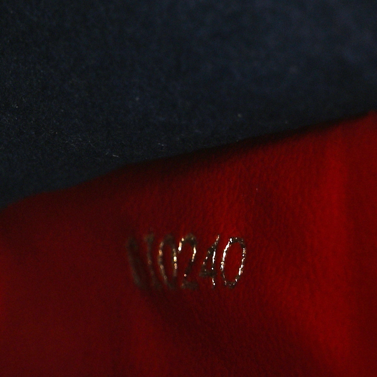 Empreinte Double Zip Pochette Marine Rouge