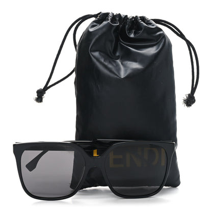Fendi Acetate Square Sunglasses FE40030I Black 7 of 7