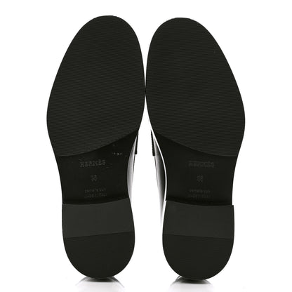Hermes Calfskin Womens Hot Loafer 35 Black 5 of 9