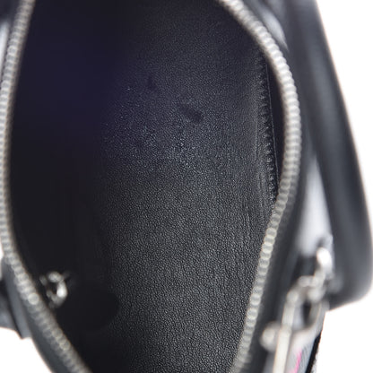 Balenciaga Signature Grained Calfskin Logo XXS Ville Top Handle Bag Black Rose Shocking 11 of 11