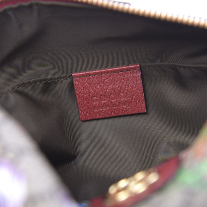 Gucci Soft GG Supreme Monogram Flora Calfskin Medium Ophidia Cosmetic Case Beige Ebony Multicolor Rosso 6 of 9