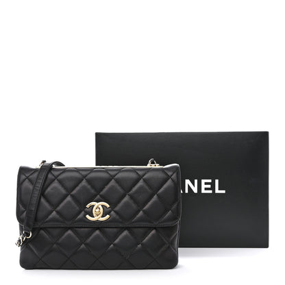 Chanel Lambskin Quilted Medium Trendy CC Flap Black 14 of 14