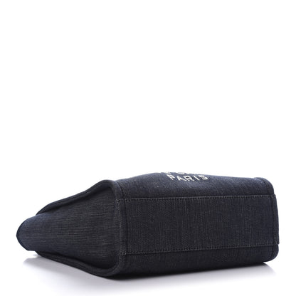 Chanel Denim Mini Deauville Tote Dark Blue 4 of 10