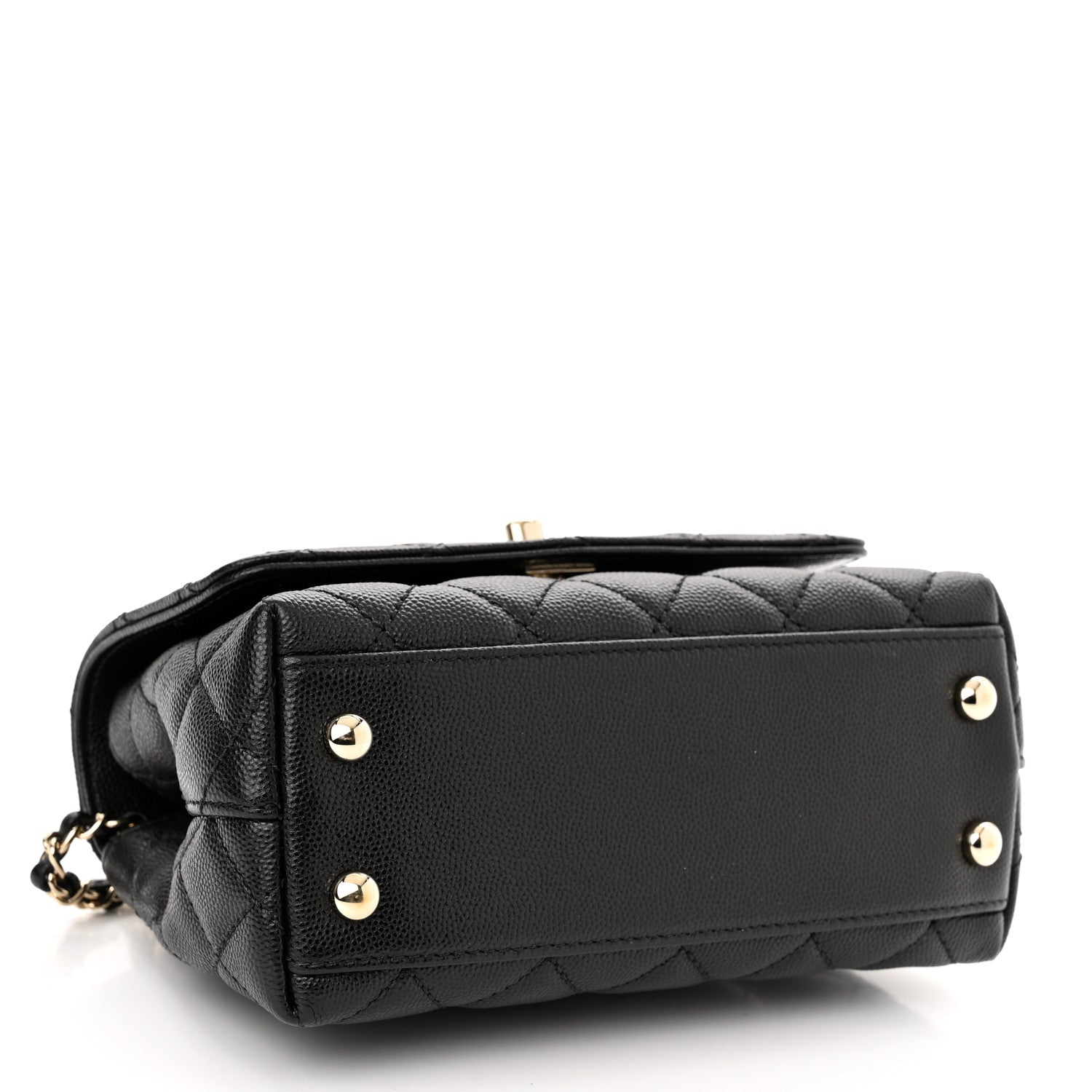 Chanel Caviar Quilted Extra Mini Coco Handle Flap Black 4 of 10