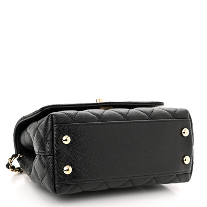 Chanel Caviar Quilted Extra Mini Coco Handle Flap Black 4 of 10