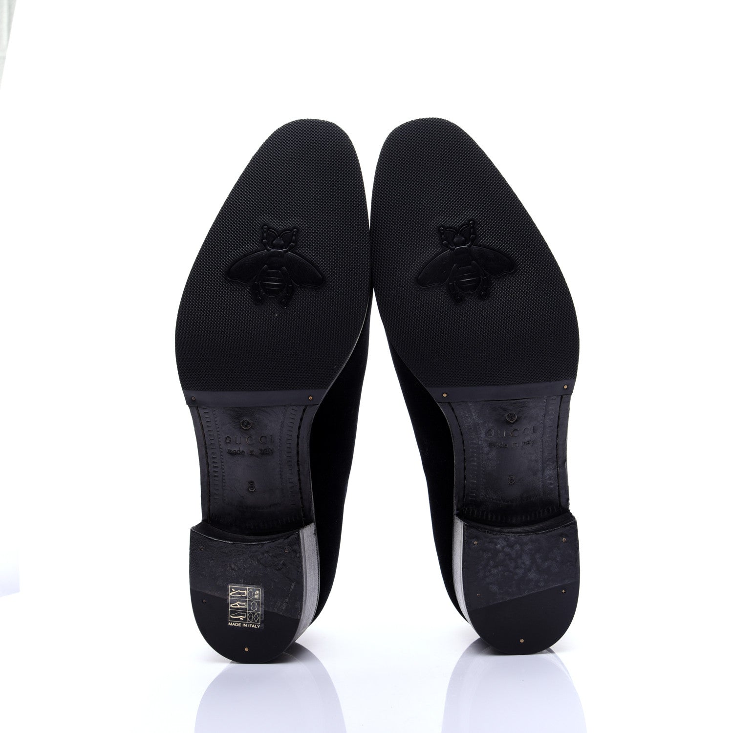 Gucci Velvet Mens Réveille L'Amour Loafers 8 Black 11 of 15