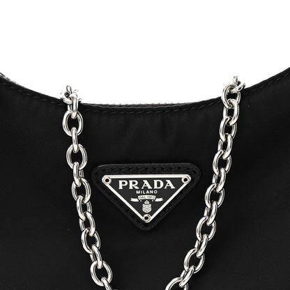 Prada Nylon Re-Edition 2005 Shoulder Bag Black 9 of 12