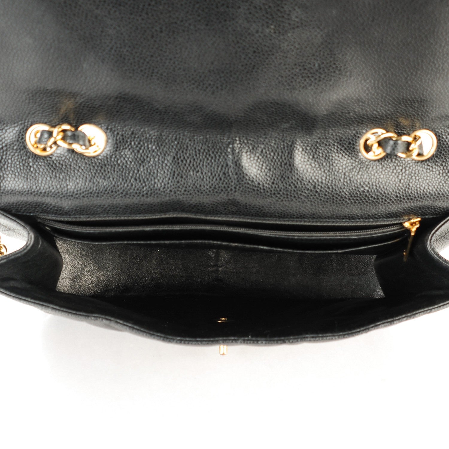 Chanel Caviar Quilted Jumbo Single Flap Black 5 of 8