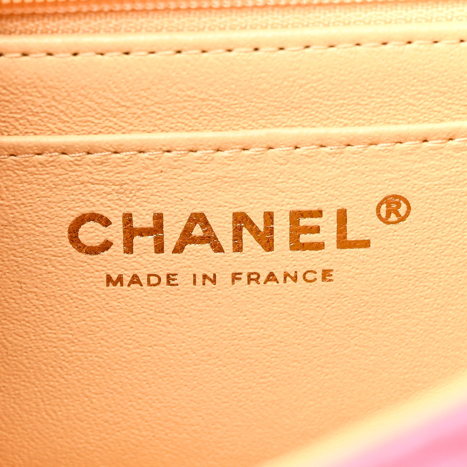 Chanel Lambskin Quilted Mini Rectangular Flap Pink Yellow 6 of 11