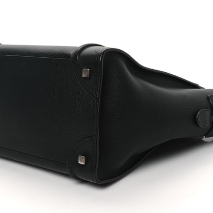 Celine Drummed Calfskin Mini Luggage Black 9 of 9