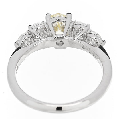 Parker & West by FASHIONPHILE Platinum Yellow Diamond 1.71ctw Five Stone Ring 51 5.75 9 of 10