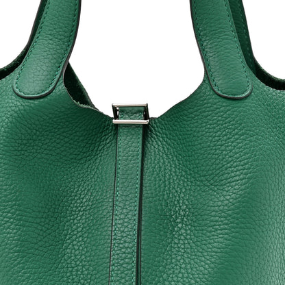 Hermes Taurillon Clemence Picotin Lock 18 Vert Vertigo 8 of 11