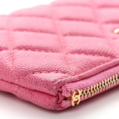 Chanel Caviar Quilted Small Cosmetic Case Pink 9 of 11