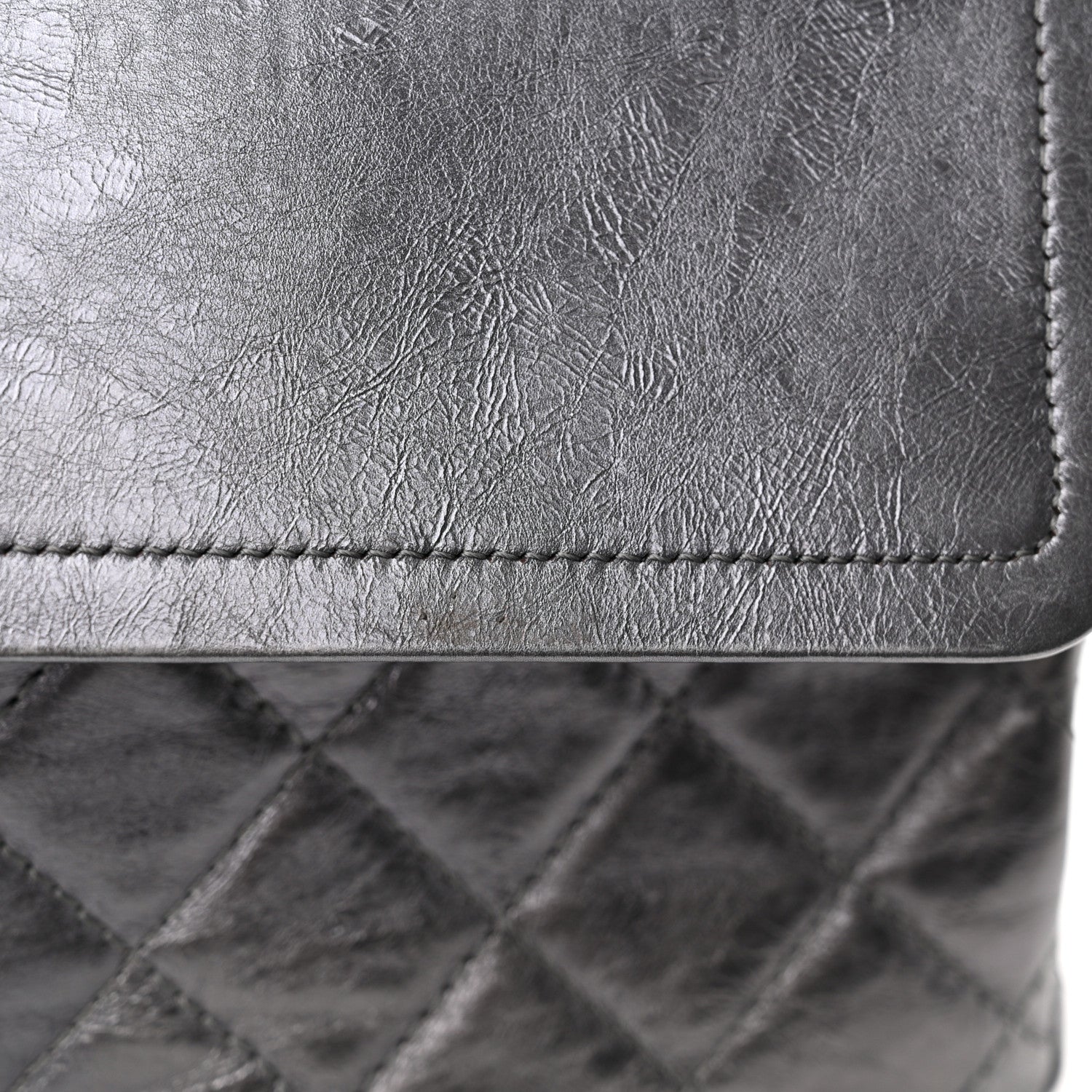 Chanel Metallic Aged Calfskin Quilted 2.55 Reissue 227 Flap Dark Silver 13 of 13