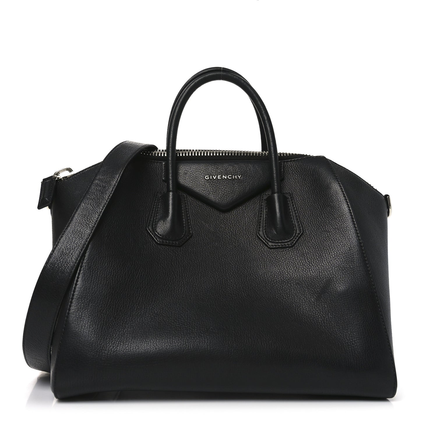 Sugar Goatskin Medium Antigona Black