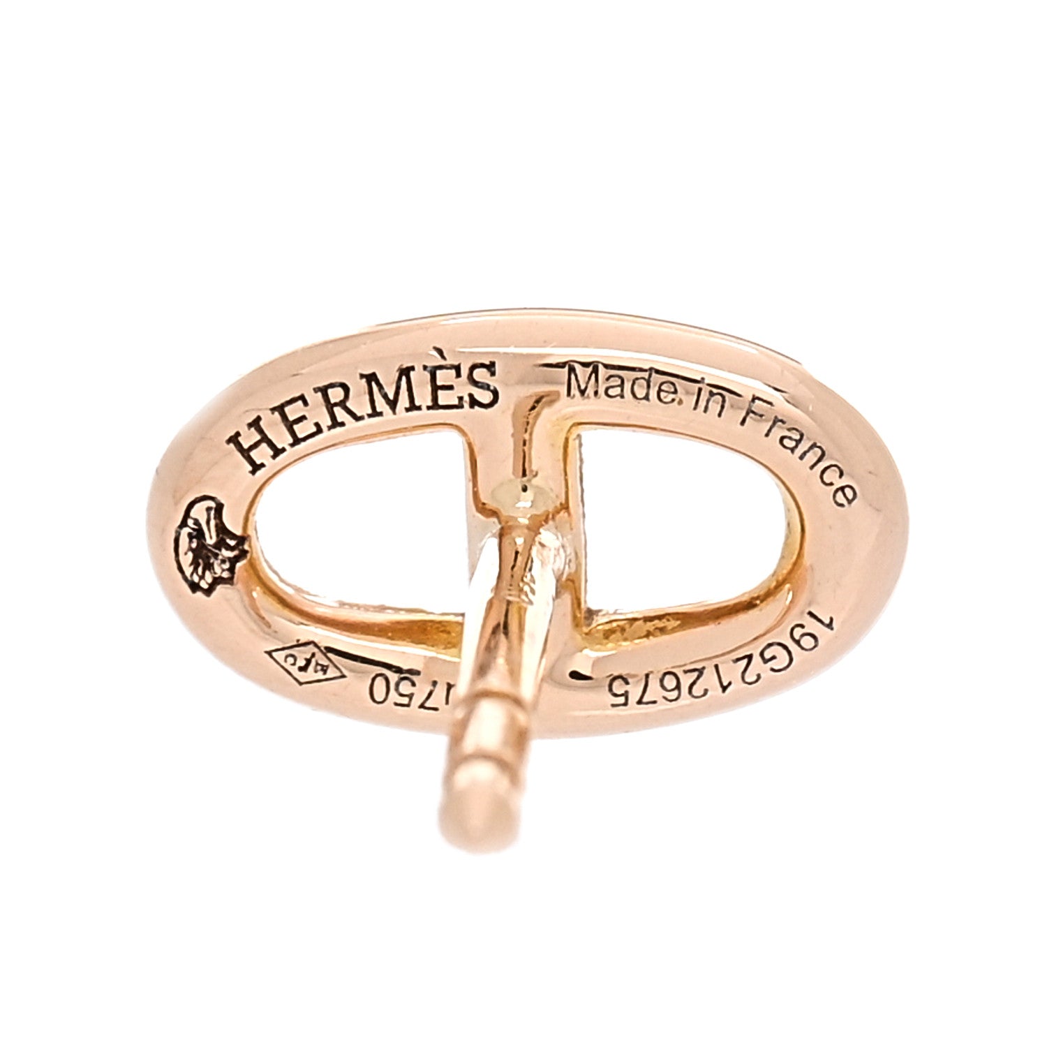 Hermes 18K Rose Gold TPM Farandole Stud Earrings 4 of 5