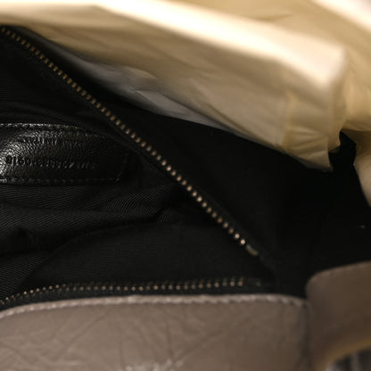 Saint Laurent Crinkled Calfskin Matelasse Monogram Large Niki Chain Satchel Fog 7 of 10