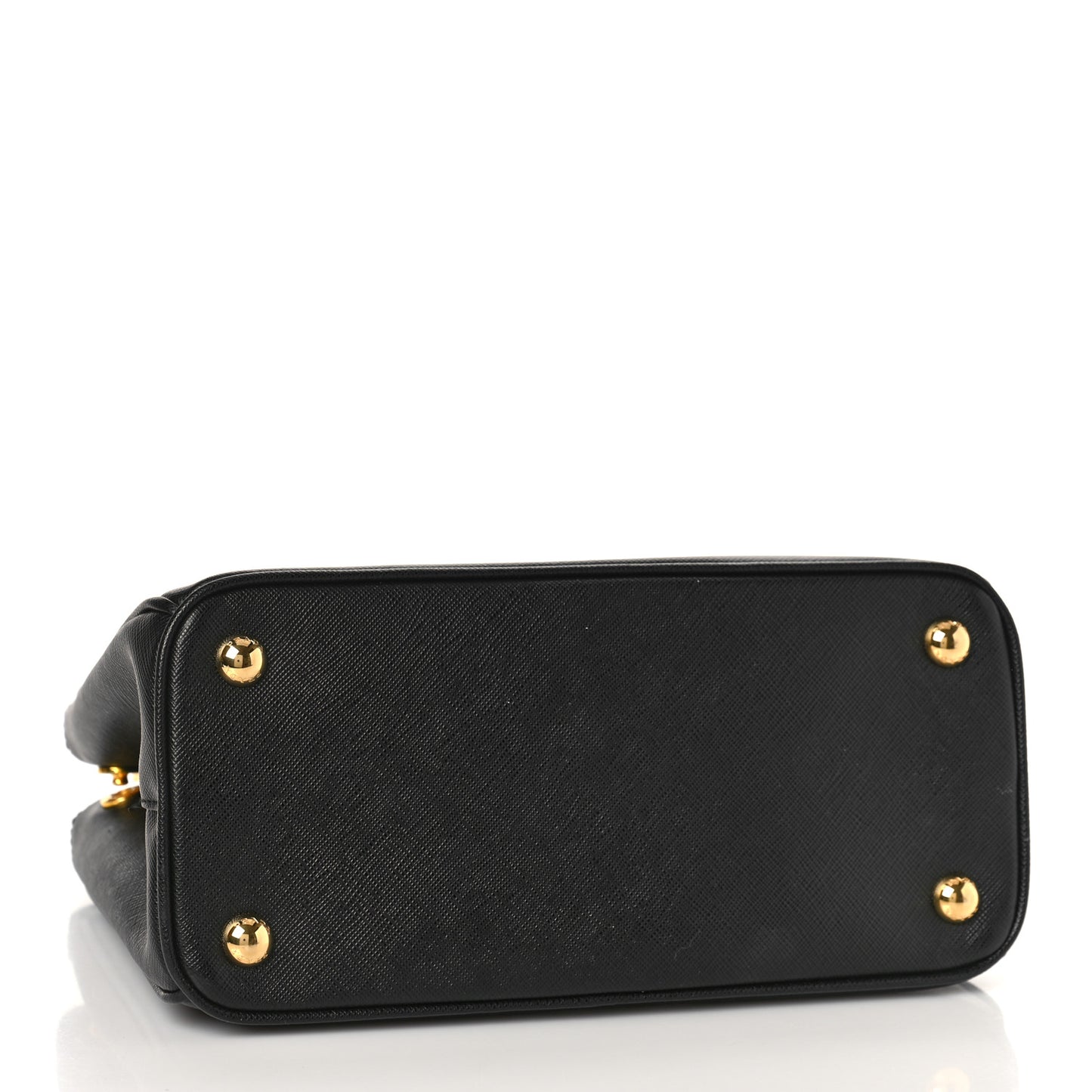 Saffiano Small Galleria Double Zip Tote Black