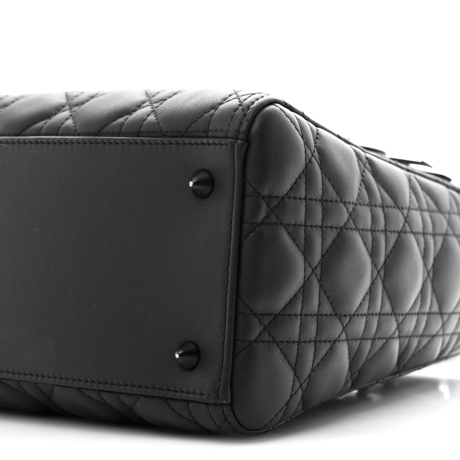 Christian Dior Ultra Matte Calfskin Cannage Medium Lady Dior Black 10 of 10