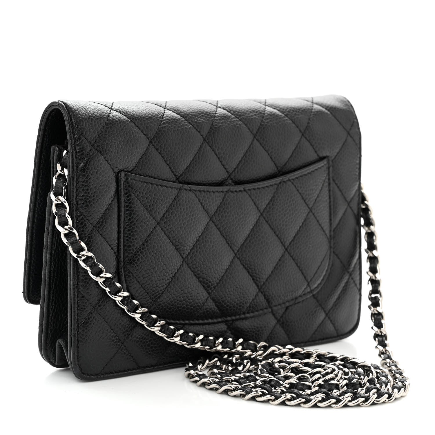 Chanel Caviar Quilted Wallet on Chain WOC Black 3 of 11
