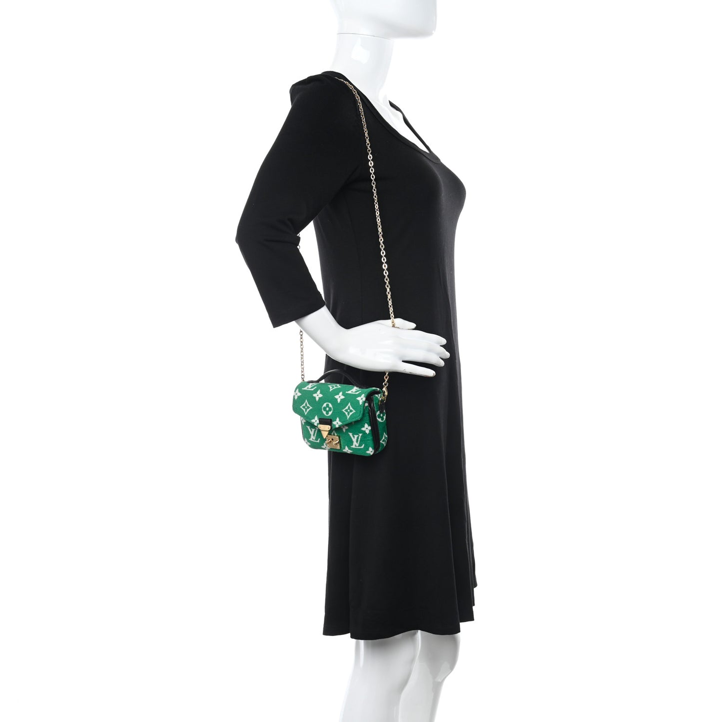 Monogram Jacquard Velvet Micro Metis Green