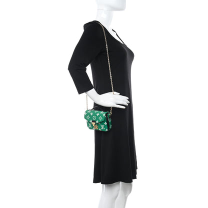 Louis Vuitton Monogram Jacquard Velvet Micro Metis Green 2 of 9