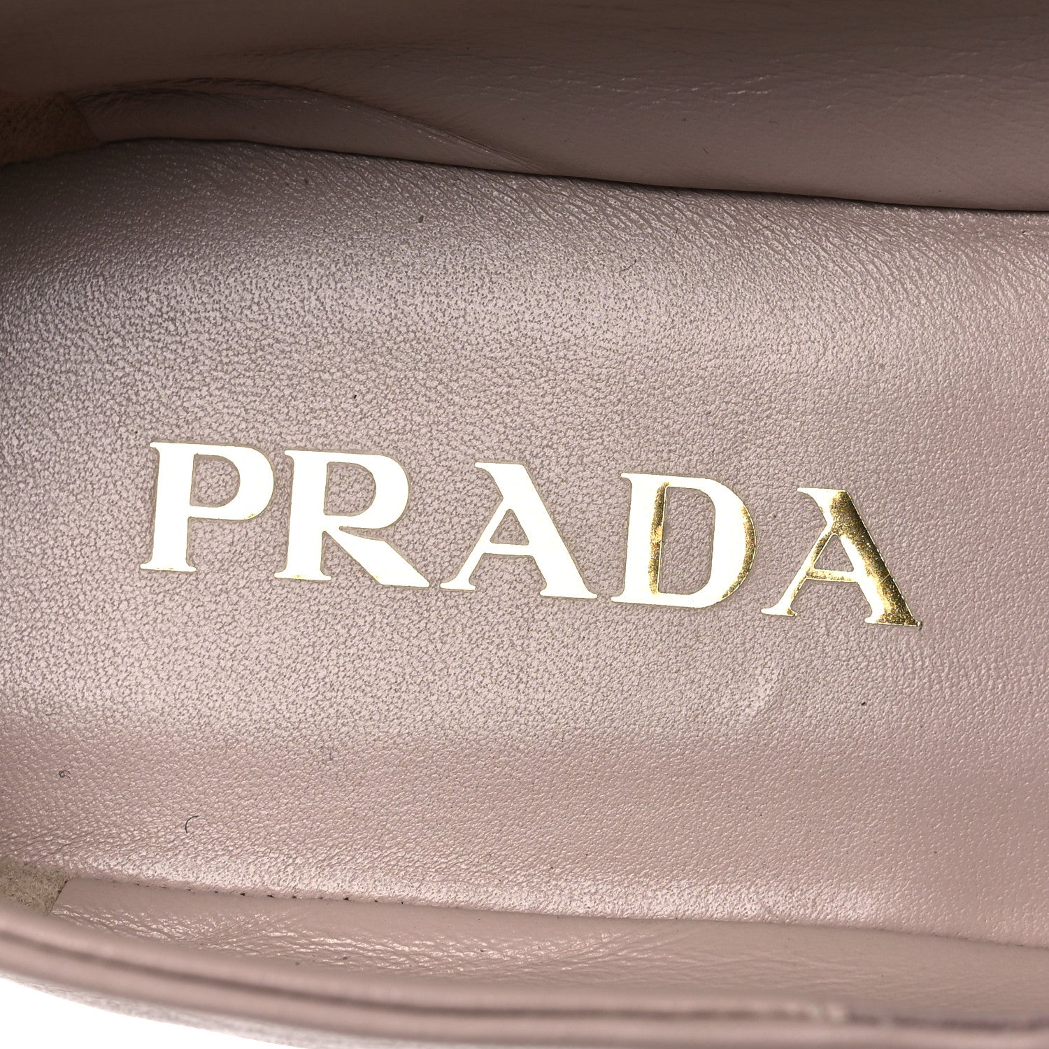 Prada Nappa Triangle Logo Ballerina Flats 37.5 Powder Pink 9 of 13