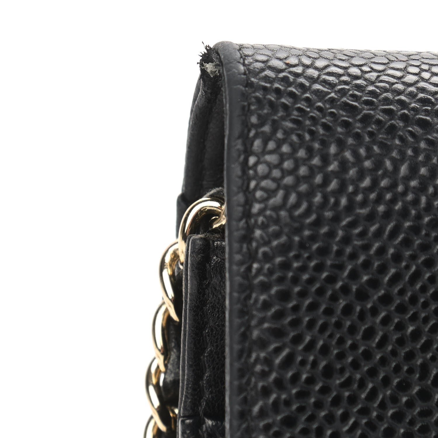 Chanel Caviar Timeless CC Wallet On Chain WOC Black 11 of 14