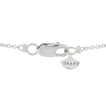 Graff 18K White Gold Diamond Butterfly Silhouette Mini Pendant Necklace 4 of 4
