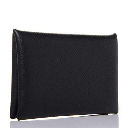 Hermes Epsom Calvi Card Case Black 3 of 10