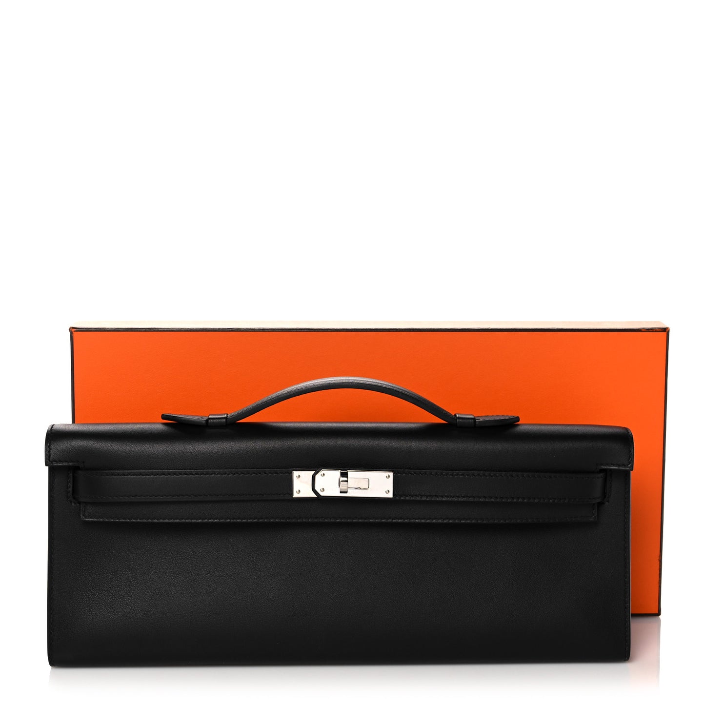 Swift Kelly Cut Clutch Pochette Black