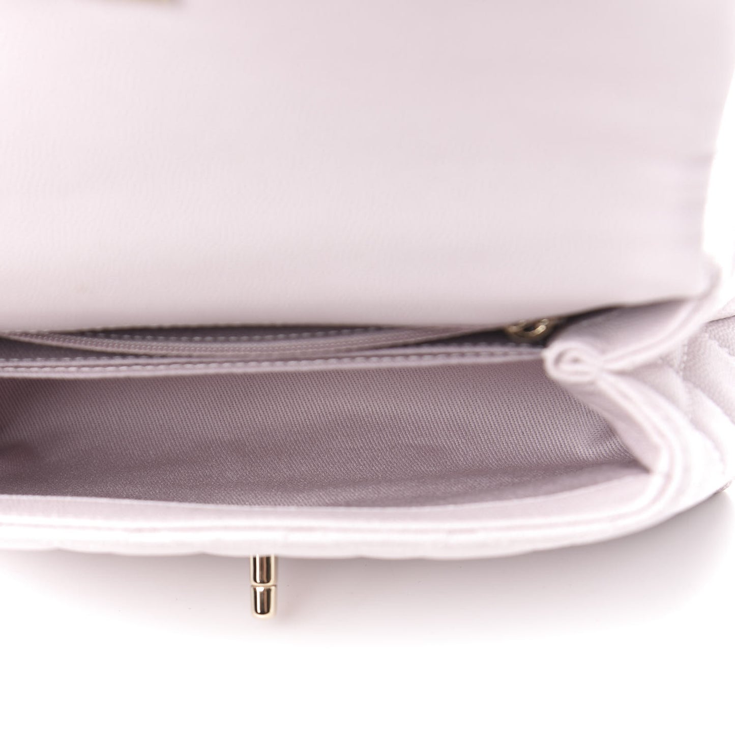 Caviar Quilted Mini Coco Handle Flap Lilas Lilac
