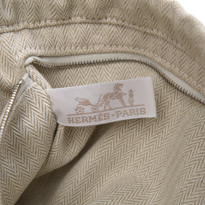 Hermes Canvas Barenia Fourbi 25 MM Pouch Naturel Fauve 9 of 9