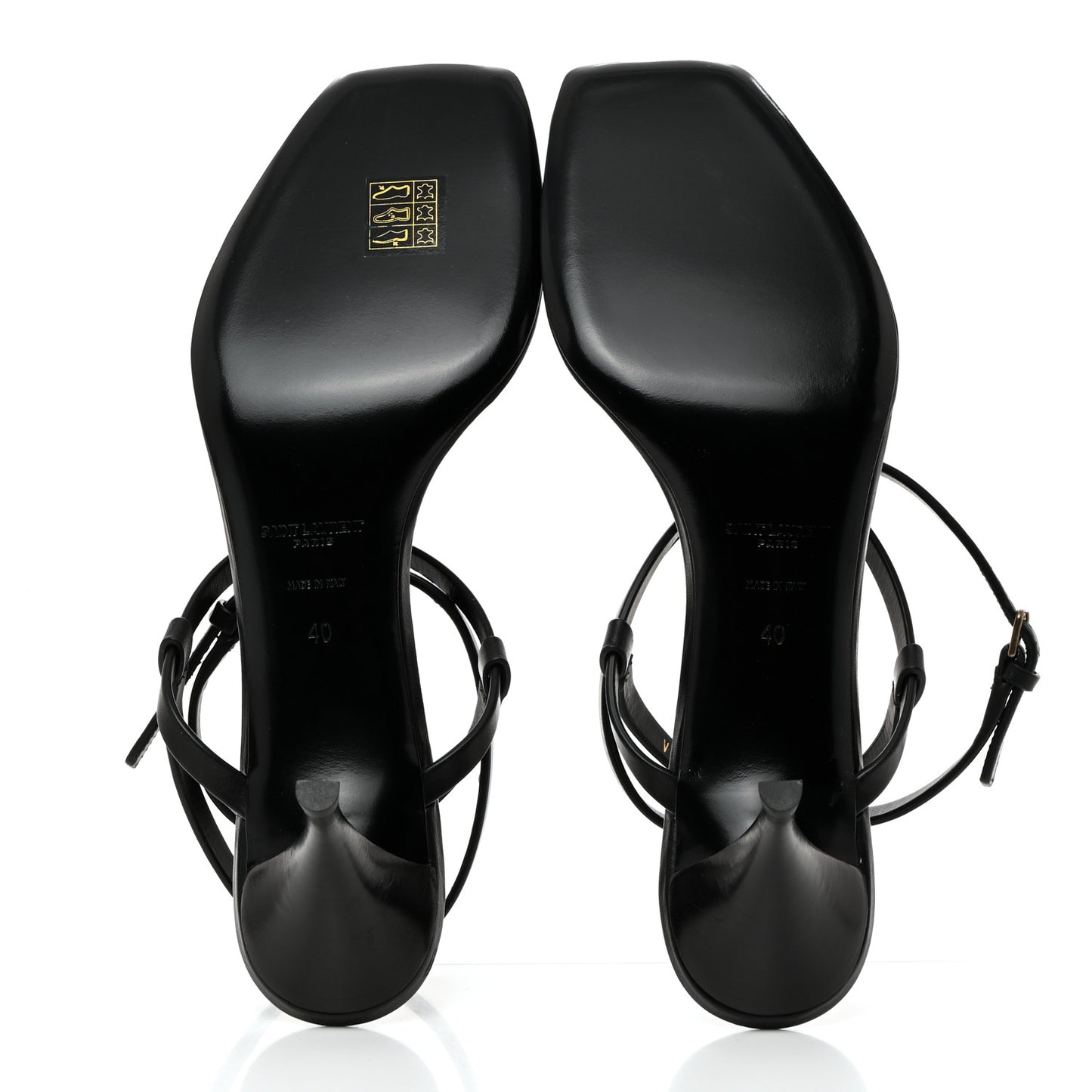 Calfskin Cassandra 60 Sandals 40 Black