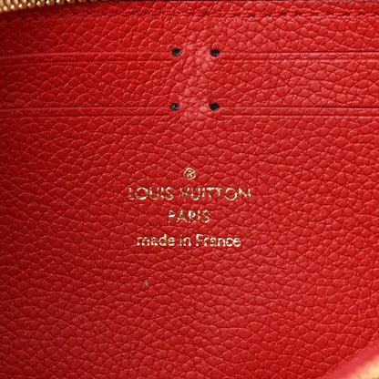 Louis Vuitton Empreinte Blooming Flowers Clemence Wallet Marine Rouge 6 of 8