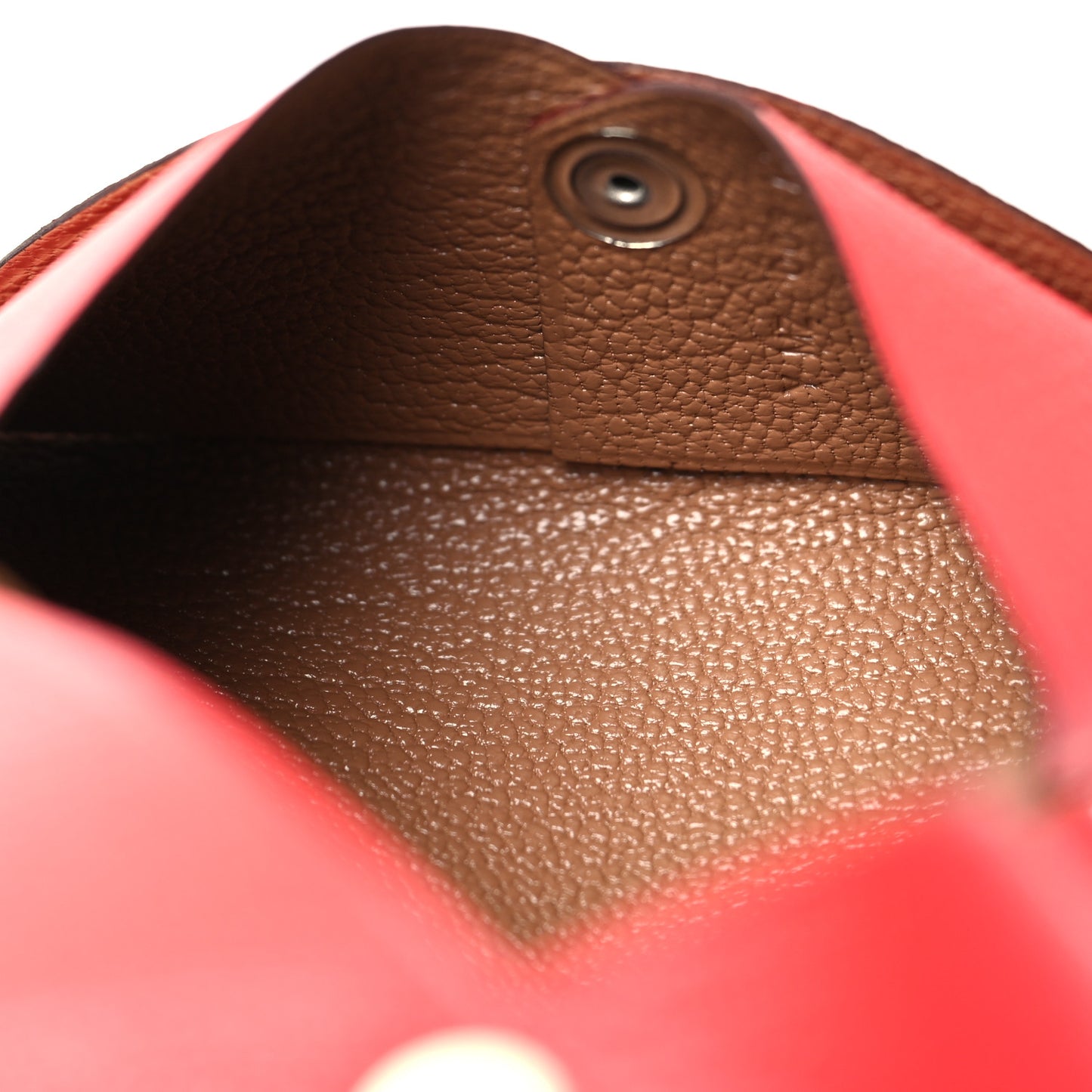 Chevre Mysore Verso Calvi Card Case Rose Texas Quebracho