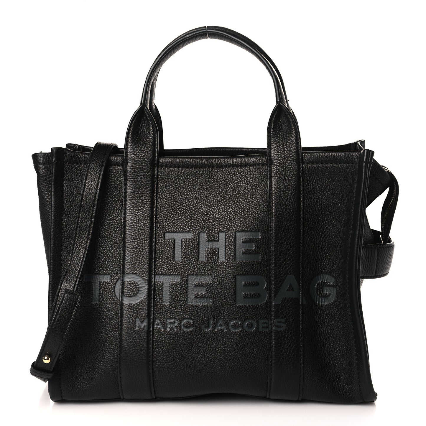 Grained Calfskin Medium The Tote Bag Black