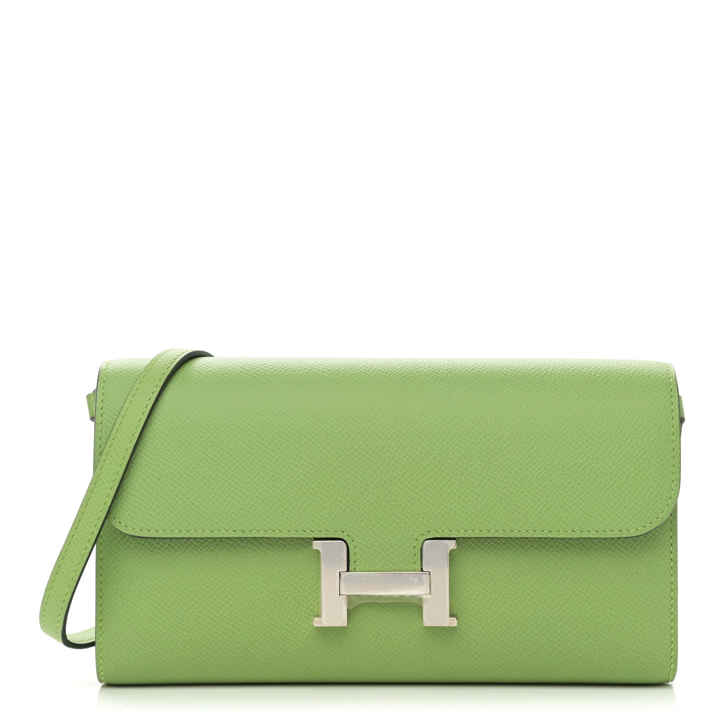 Hermes Epsom Constance Long To Go Wallet Vert Criquet 1 of 9