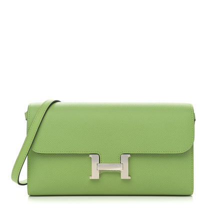 Hermes Epsom Constance Long To Go Wallet Vert Criquet 1 of 9