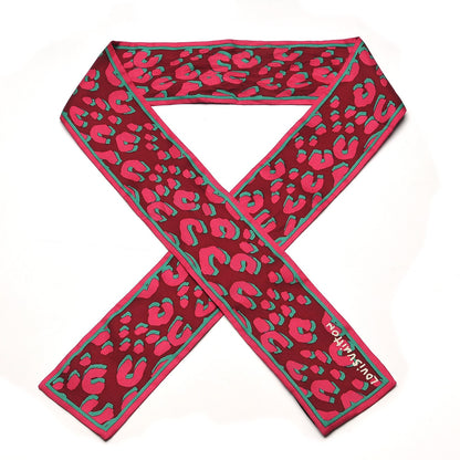 Louis Vuitton Silk Leopard Bandeau Rouge Fauviste 1 of 6