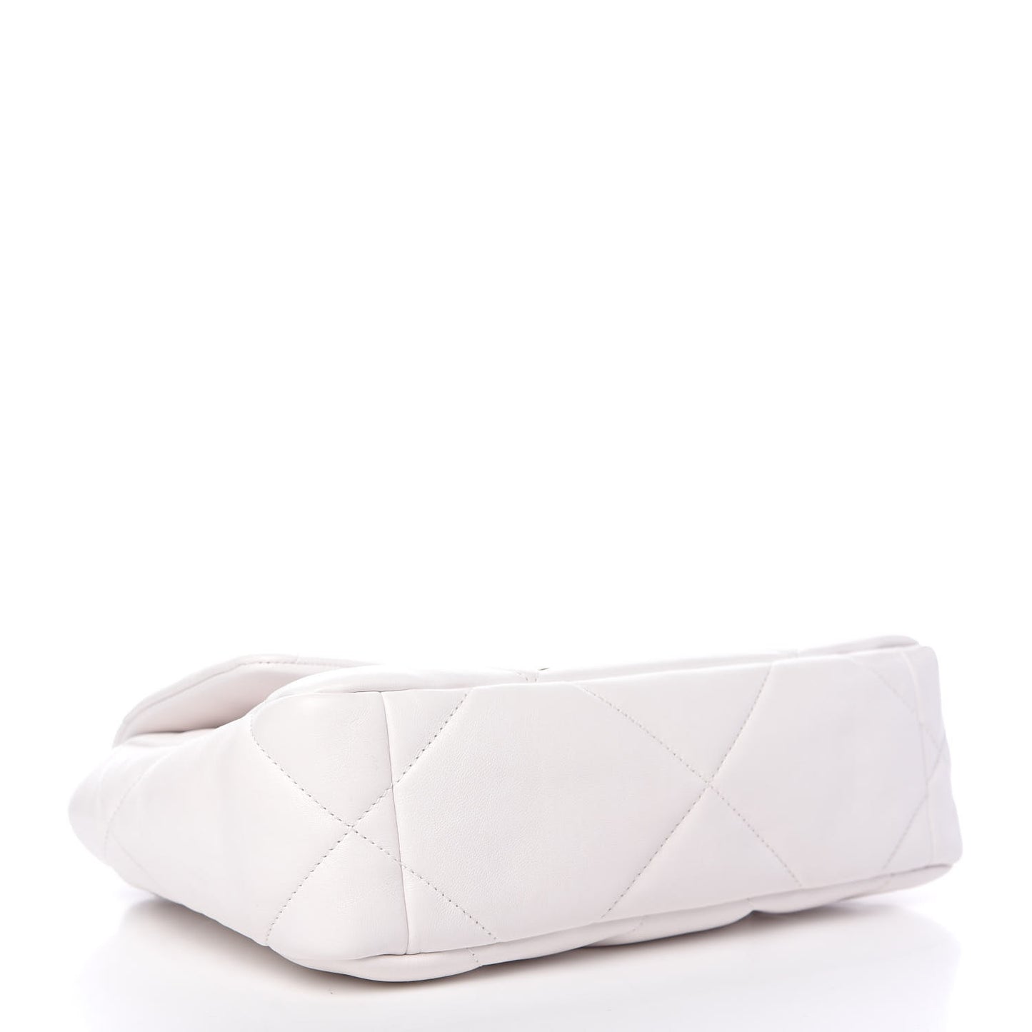 Lambskin Quilted Medium Chanel 19 Flap White