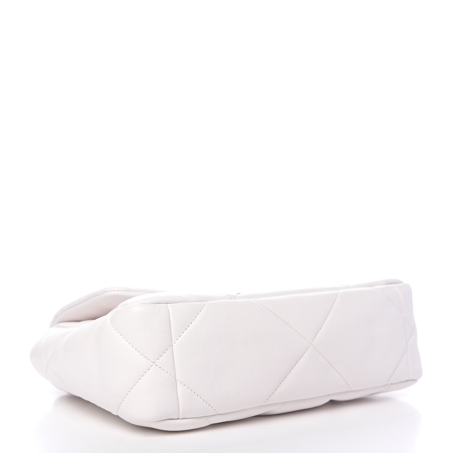 Chanel Lambskin Quilted Medium Chanel 19 Flap White 4 of 10