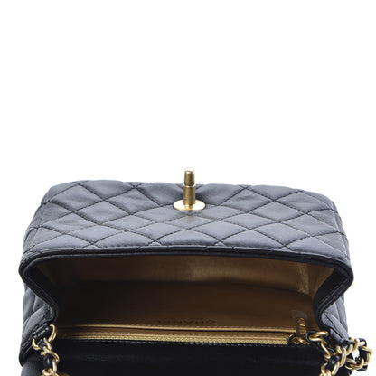 Chanel Lambskin Quilted Mini Pearl Crush Flap Black 3 of 9