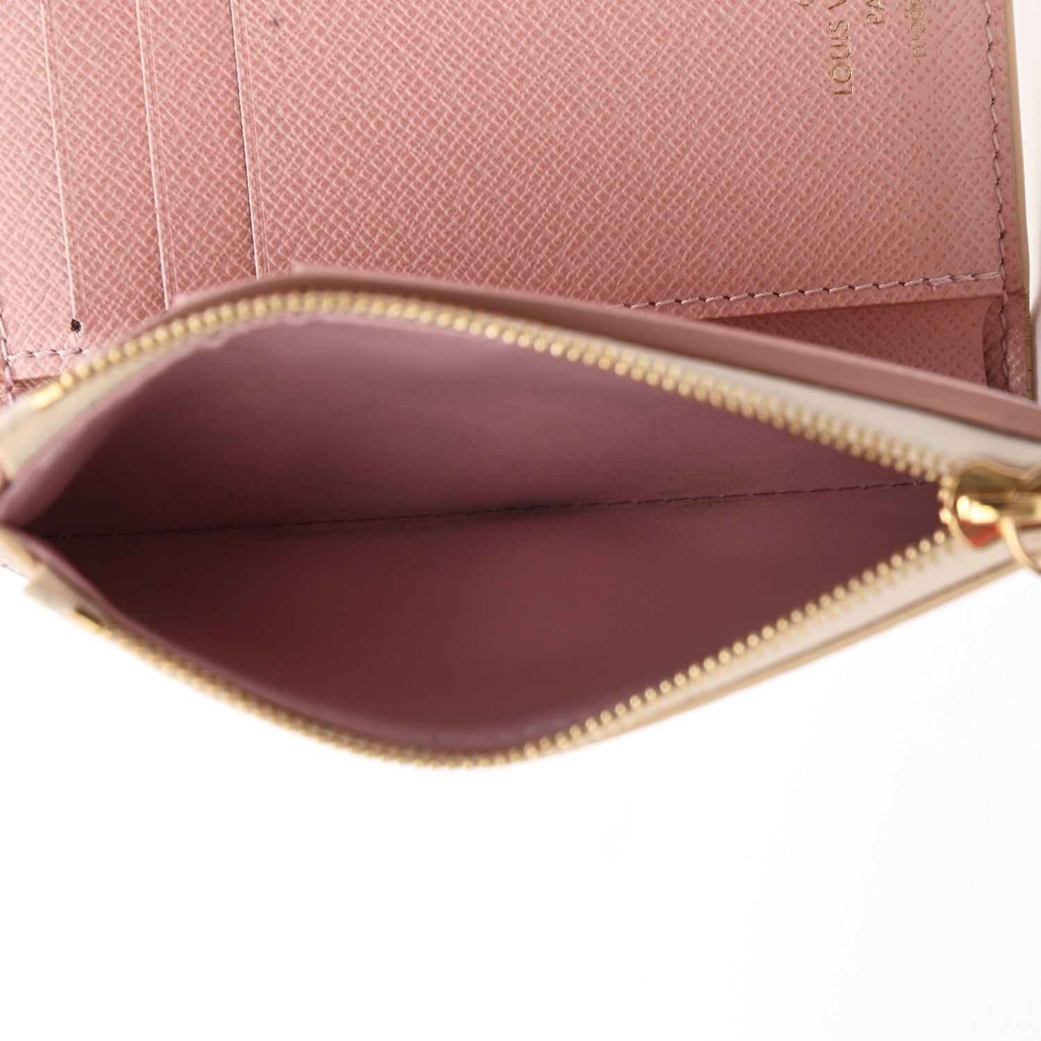 Louis Vuitton Damier Azur Victorine Wallet Rose Ballerine 8 of 8