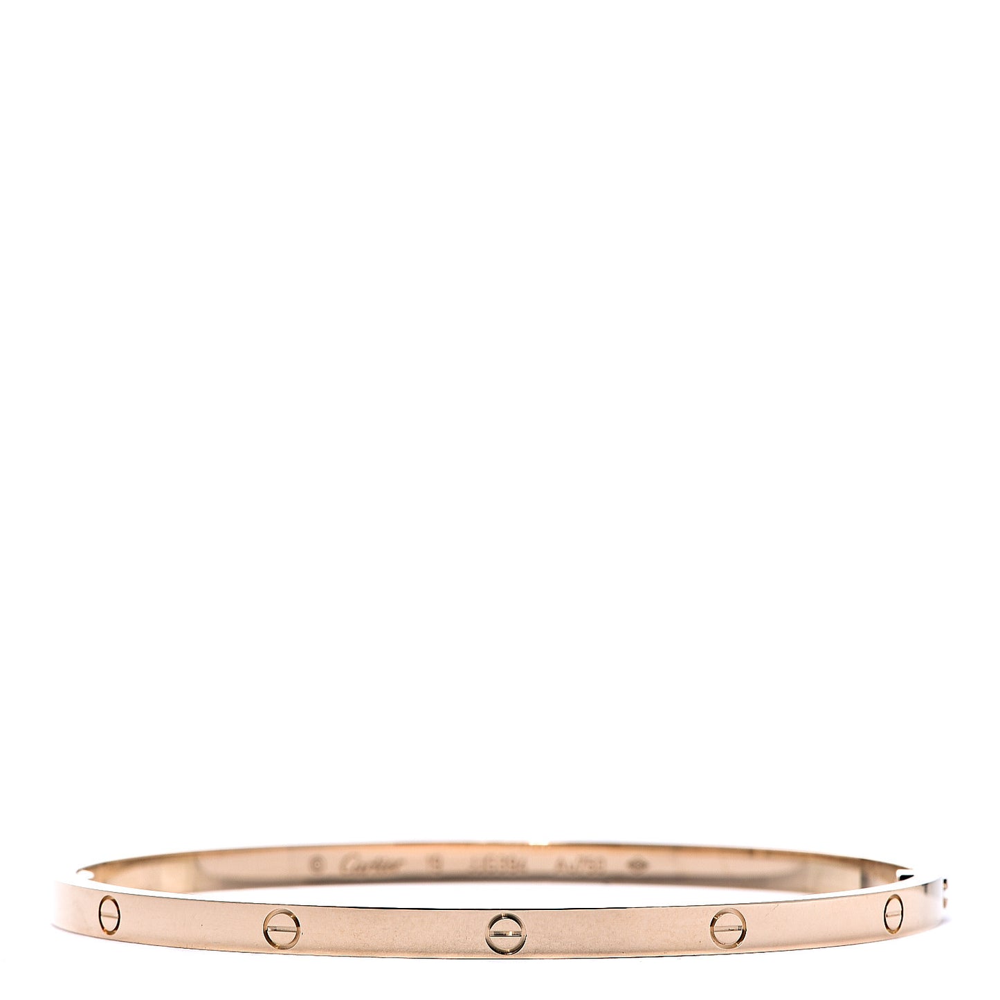 18K Yellow Gold Small LOVE Bracelet 19